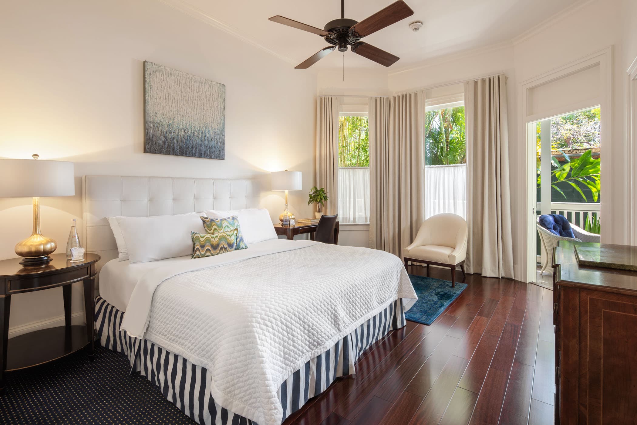 Room 31 at Marquesa with a king bed and a private balcony